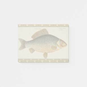 Notas Post-it® pintura de pesca de carpa dibujo de agua dulce