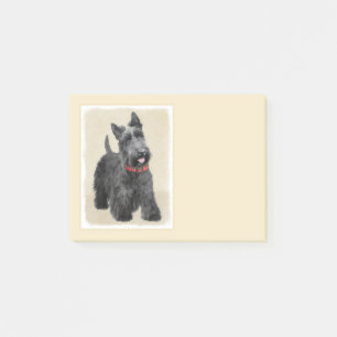 Notas Post-it® Pintura de Terrier del escocés - arte original