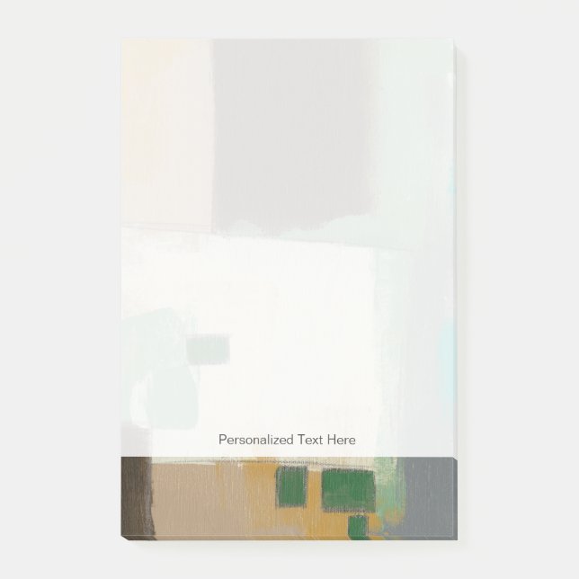 Notas Post-it® Pintura expresionista con pincel fuerte (Anverso)