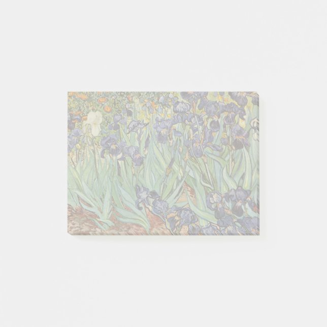Notas Post-it® Pintura impresionista de Van Gogh Irises (Anverso)