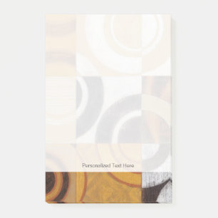 Notas Post-it® Pintura moderna con patrones circulares