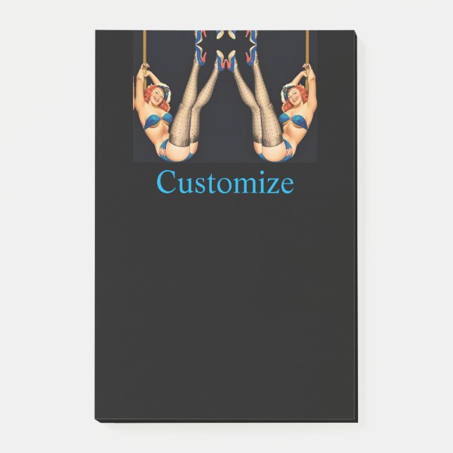 Notas Post-it® Pinups de cosecha acrobática Thunder_Cove (Anverso)