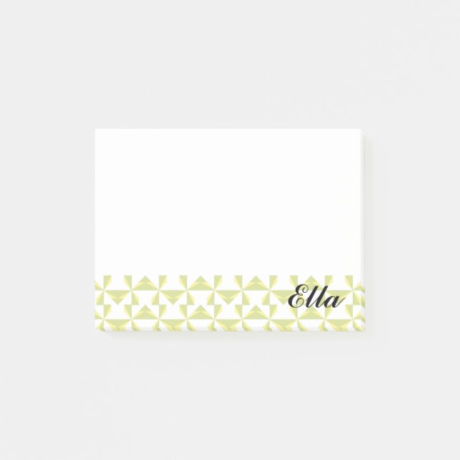 Notas Post-it® Pinzas de sabio de nombre personalizadas (Anverso)