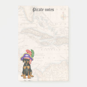 Notas Post-it® Pirate Doberman Pinscher