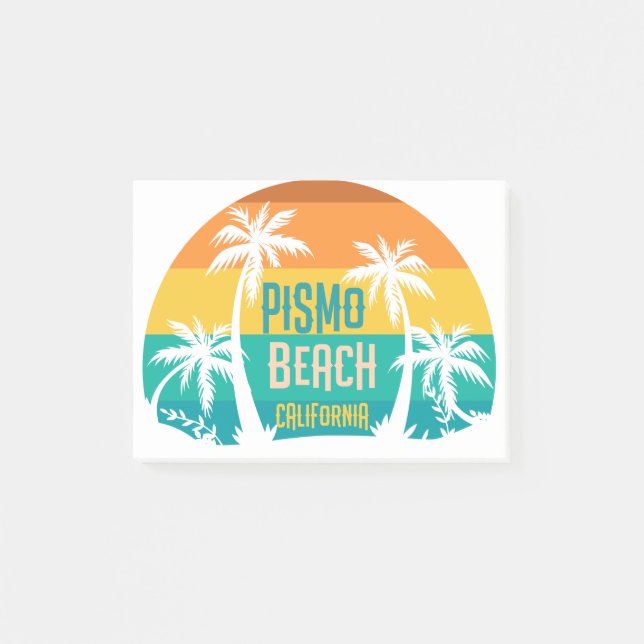 Notas Post-it® Pismo Beach Retro (Anverso)
