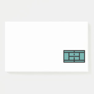 Notas Post-it® pista de tenis