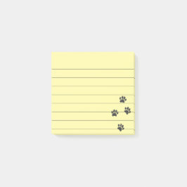 Notas Post-it® Pistas de garras de perro con problemas en línea 3