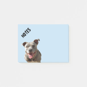 Notas Post-it® Pitbull sonriente feliz