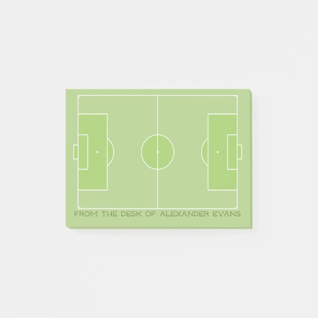 Notas Post-it® Pitch de fútbol (Anverso)