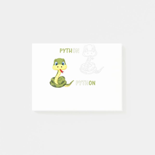 Notas Post-it® pitoff piton linda serpiente (Anverso)