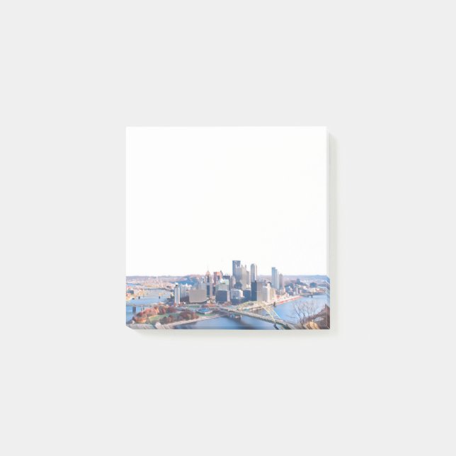 Notas Post-it® Pittsburgh Skyline Notes (Anverso)
