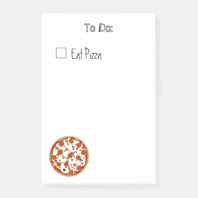 Notas Post-it® Pizza Sticky Notes (Anverso)