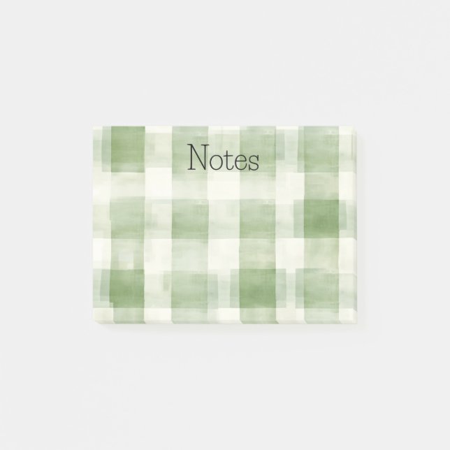 Notas Post-it® Placa de crema verde de granja (Anverso)