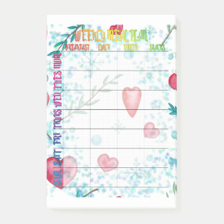 Notas Post-it® Plan alimentario semanal