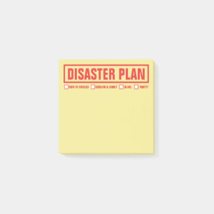 Notas Post-it® "Plan divertido" 3" del desastre x3 "