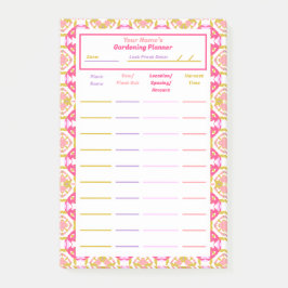 Notas Post-it® Plan Homestead Planner Alloting Pink Gardening