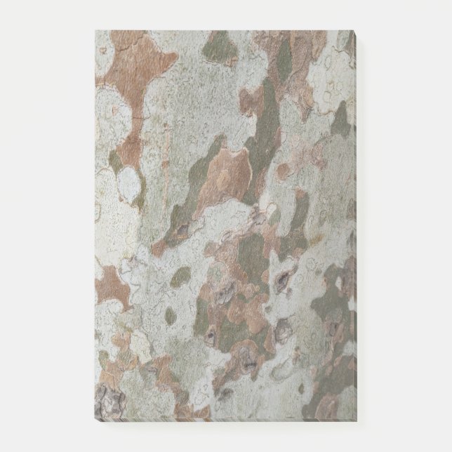 Notas Post-it® Plane tree camouflage looks bark pattern n (Anverso)