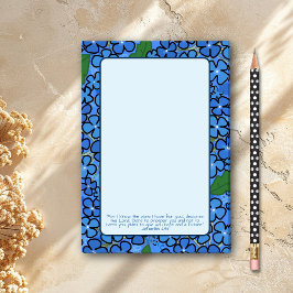 Notas Post-it® Planes Florales Azules que Tengo para Ti Escritura