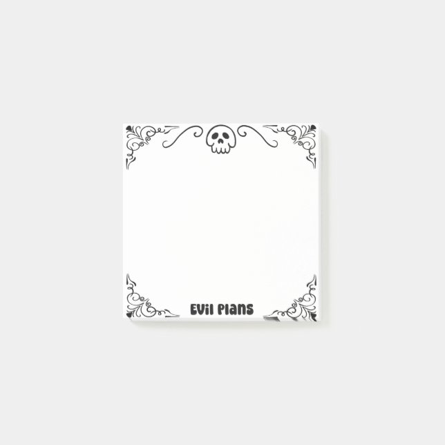 Notas Post-it® Planes malvados (Anverso)