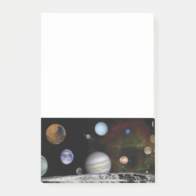 Notas Post-it® Planetas del sistema solar (Anverso)