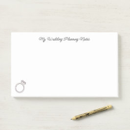 Notas Post-it® "Planificación de mi Boda" 