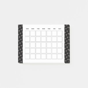 Notas Post-it® planificador de calénder pequeño mensual