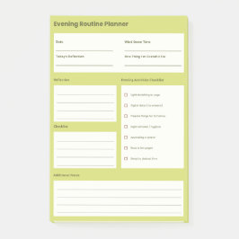 Notas Post-it® Planificador de Rutina Nocturna Tranquila