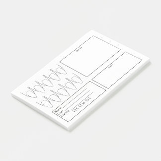 Notas Post-it® Planificador de uñas