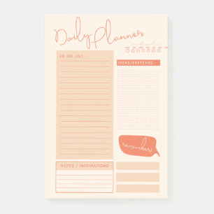 Notas Post-it® Planificador diario de hacer Lista de diseño mode