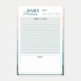 Notas Post-it® Planificador Diario Mini Coastal Stripes