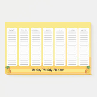 Notas Post-it® Planificador Semanal Estilo Piña