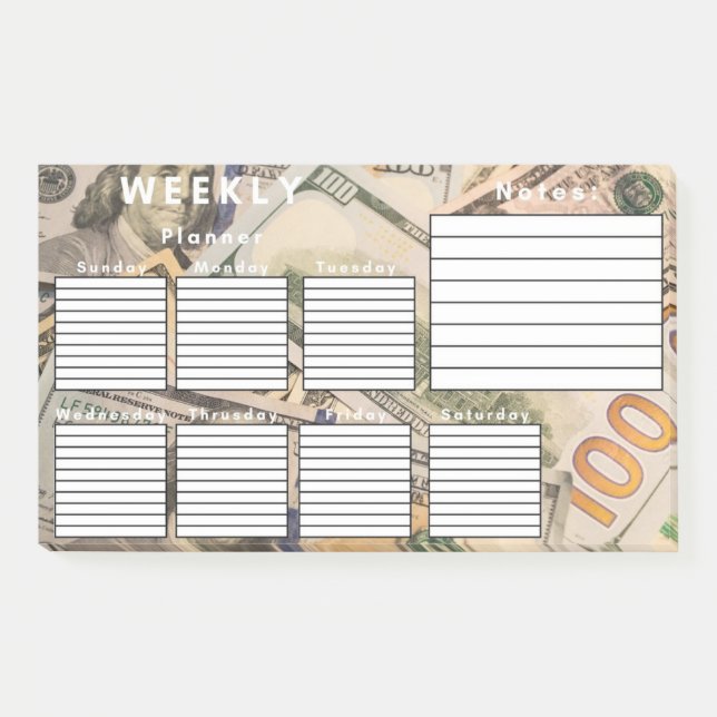 NOTAS POST-IT® PLANNER SEMANAL (Anverso)