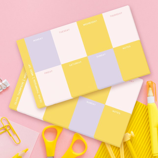 Notas Post-it® Planner semanal de escuela secundaria (Subido por el creador)