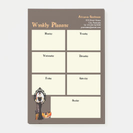 Notas Post-it® Planner semanal Halloween Classic Witch Black Vres