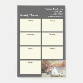 Notas Post-it® Planner semanal otoño Buttermere Village England