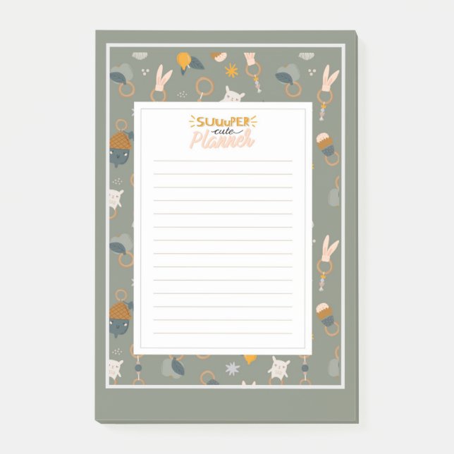 Notas Post-it® Planner Super Cute (Anverso)
