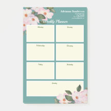 Planner Watercolor Roses rosadas Ballerina