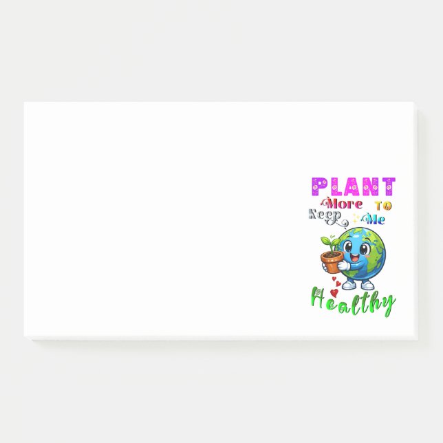 Notas Post-it® Planta Más Para Mantener Me Sano (Anverso)