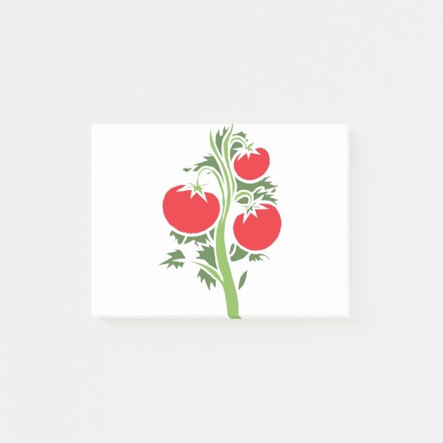 Notas Post-it® Planta Tomate Enorme Frutos Vegetables Rojo (Anverso)