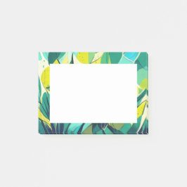 Notas Post-it® Plantas suculentas en verde y amarillo