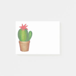 Notas Post-it® Plantas verdes con protección Pricky Cactus Flower
