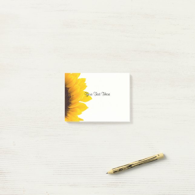 Notas Post-it® Plantilla de girasol hermoso (Escritorio)