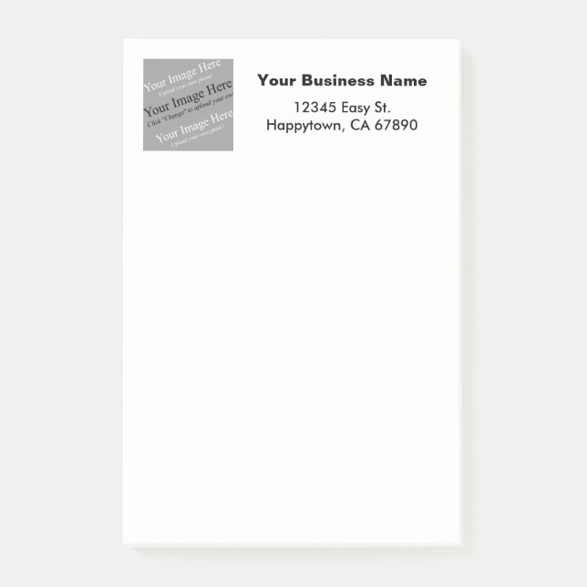 Notas Post-it® Plantilla de negocio personalizada Stickie de imag (Anverso)