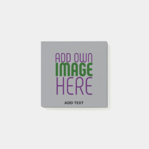 NOTAS POST-IT® PLANTILLA DE TEXTO DE IMAGEN ASH SIMPLE EDITABLE M
