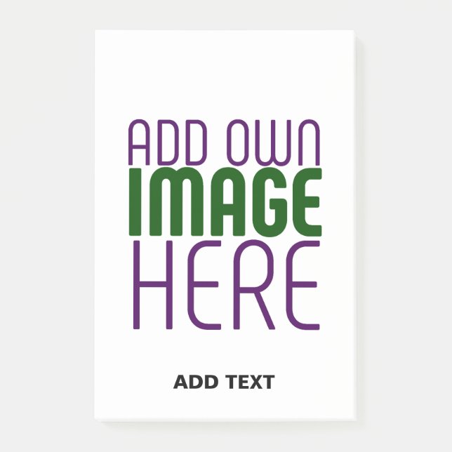 NOTAS POST-IT® PLANTILLA DE TEXTO DE IMAGEN BLANCA SIMPLE EDITABL (Anverso)