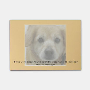 Notas Post-it® Plantilla - imagen y cita del mascota (o guarde