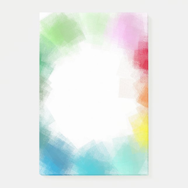 Notas Post-it® Plantilla moderada de modernidad abstracta Art Bla (Anverso)