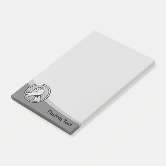 Notas Post-it® Plata de lucha de brazos (En perspectiva)