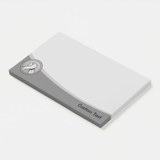 Notas Post-it® Plata de lucha de brazos (En perspectiva)