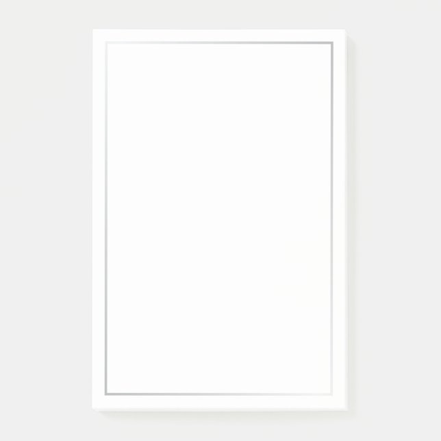 Notas Post-it® Plata elegante (Anverso)